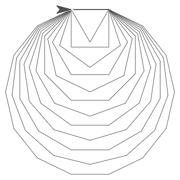 polygons: triangle through decagon