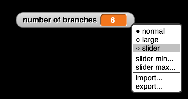 Turn variables to sliders