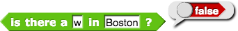 is there a (w) in (Boston)? reporting false