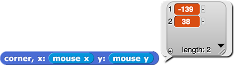 corner x:(mouse x) y:(mouse y) reporting {-239, 38}